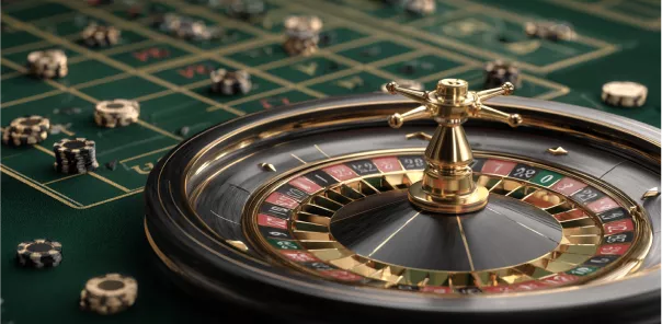Roleta de casino WinWin com fichas